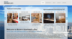 Desktop Screenshot of modernapartmentlofts.com
